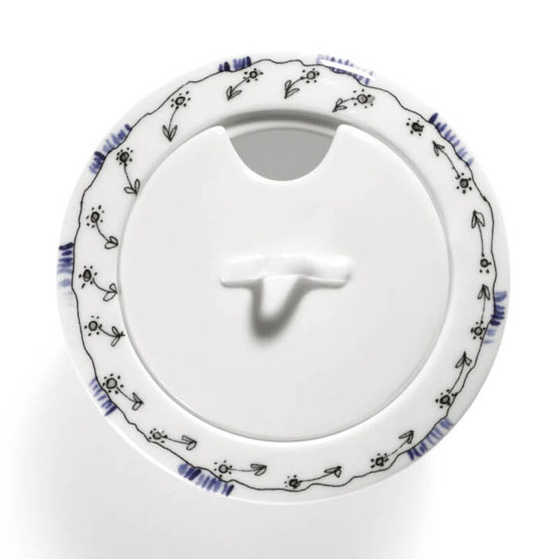 Marni Midnight Flowers Sugar Bowl - Anemone Milk image number 1